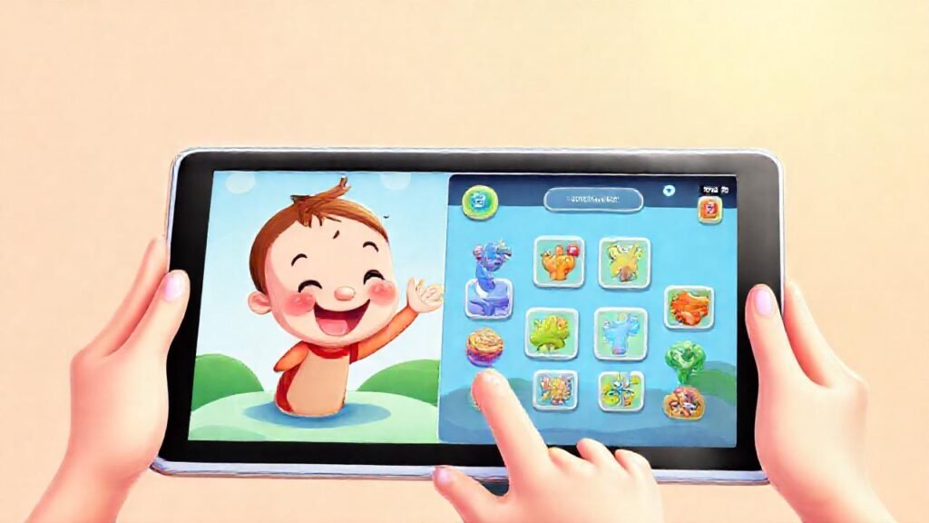 Un iPad educativo hace feliz a un niño