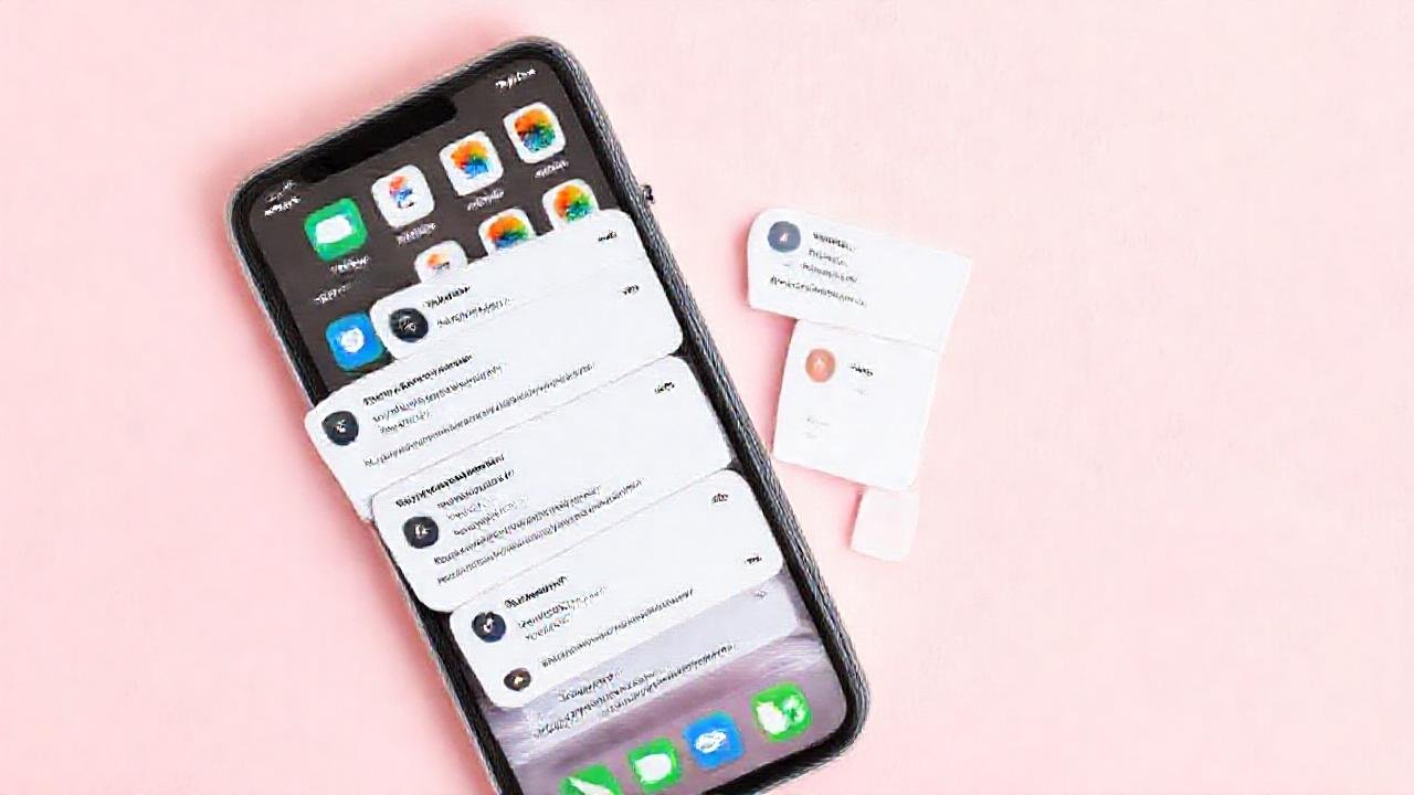 iPhone: diseño limpio y colorido
