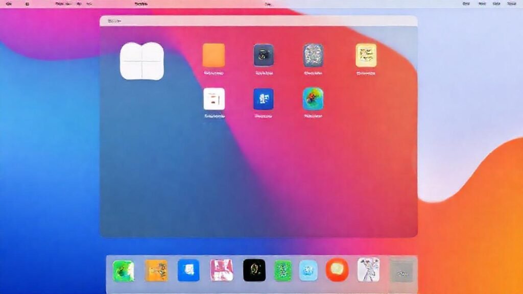 La dock Mac ofrece diseño limpio y colorido