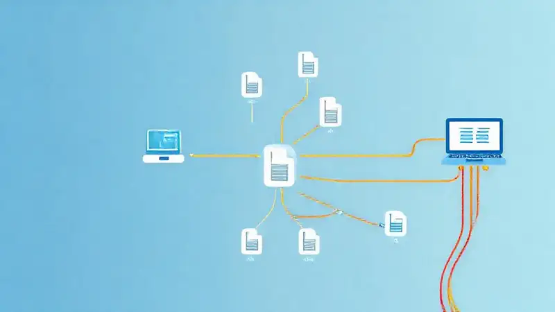 Diagrama de red ilustra el flujo de datos