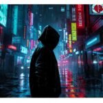 Ciudad cyberpunk: decadencia digital y sombras