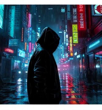 Ciudad cyberpunk: decadencia digital y sombras