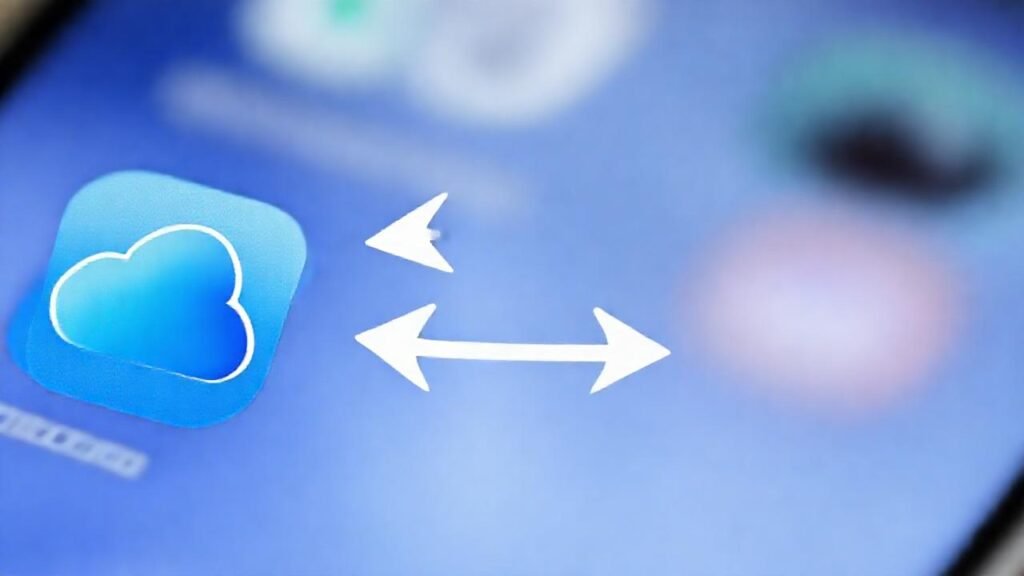 iCloud sincroniza datos en smartphone digital