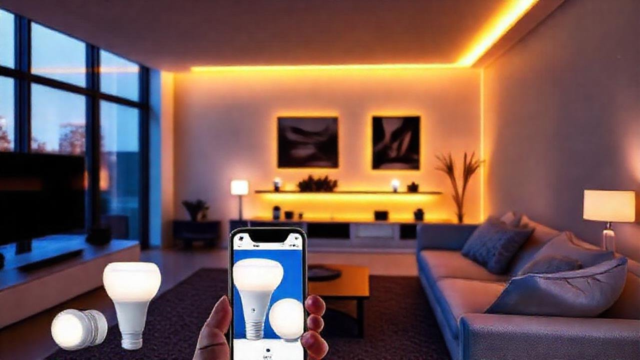 Un salón moderno y tecnológico brilla