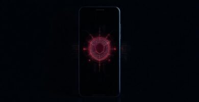 iPhone futurista: privacidad digital y diseño minimalista