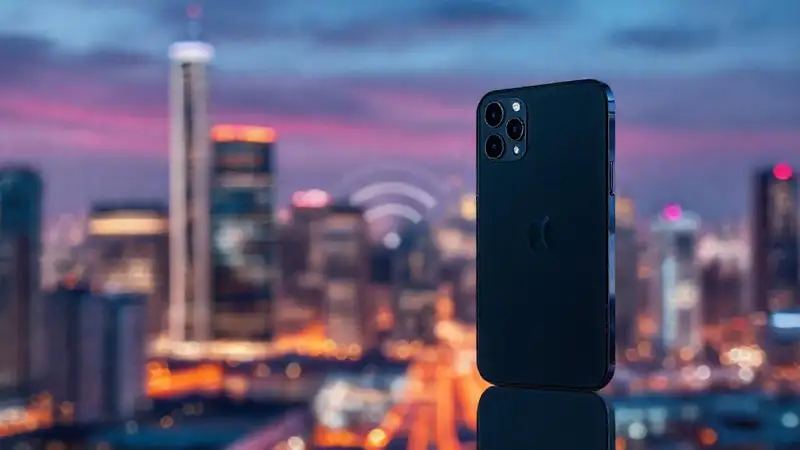 iPhone 15: elegancia urbana vibrante