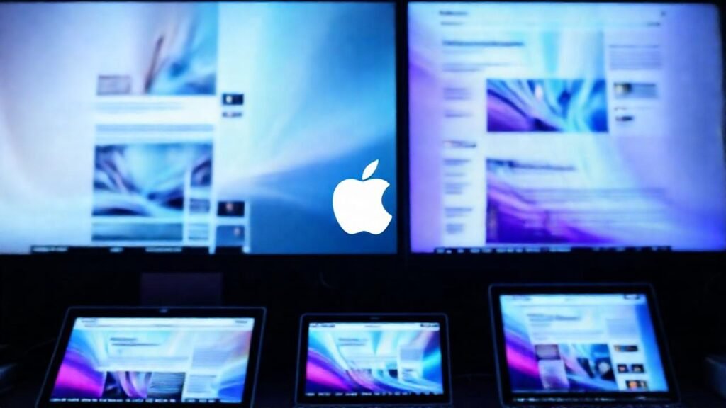 Apple: diseño digital moderno y vibrante