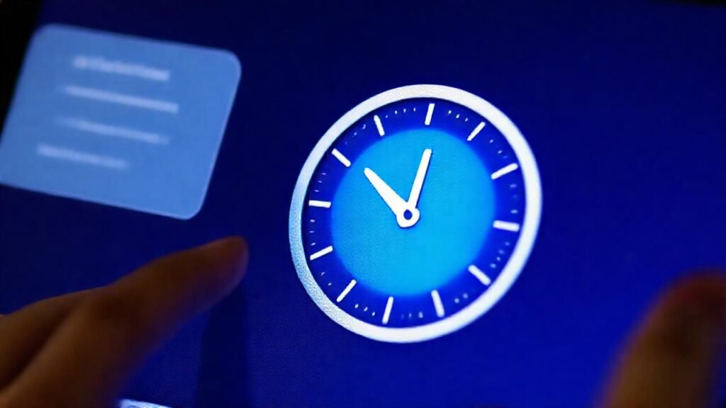 Un reloj viajero en macOS alerta