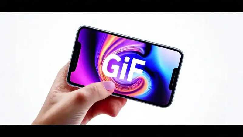 Un iPhone muestra animación vibrante y moderna