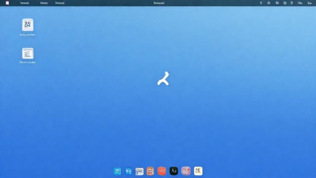 Un escritorio macOS limpio y minimalista