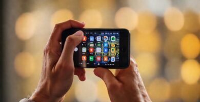 Captura de pantalla del iPhone vibrante