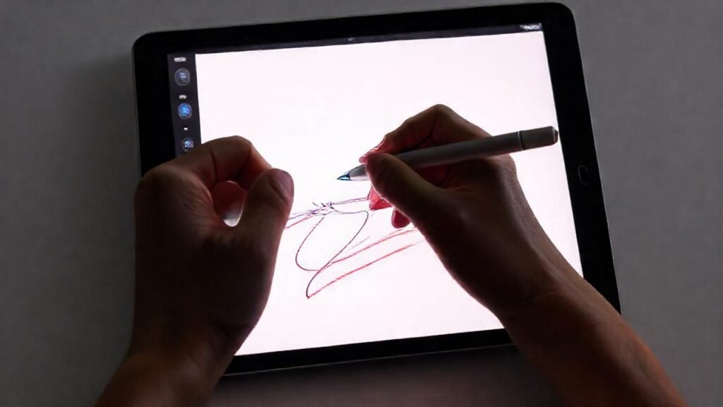 iPad Pro crea arte digital vibrante