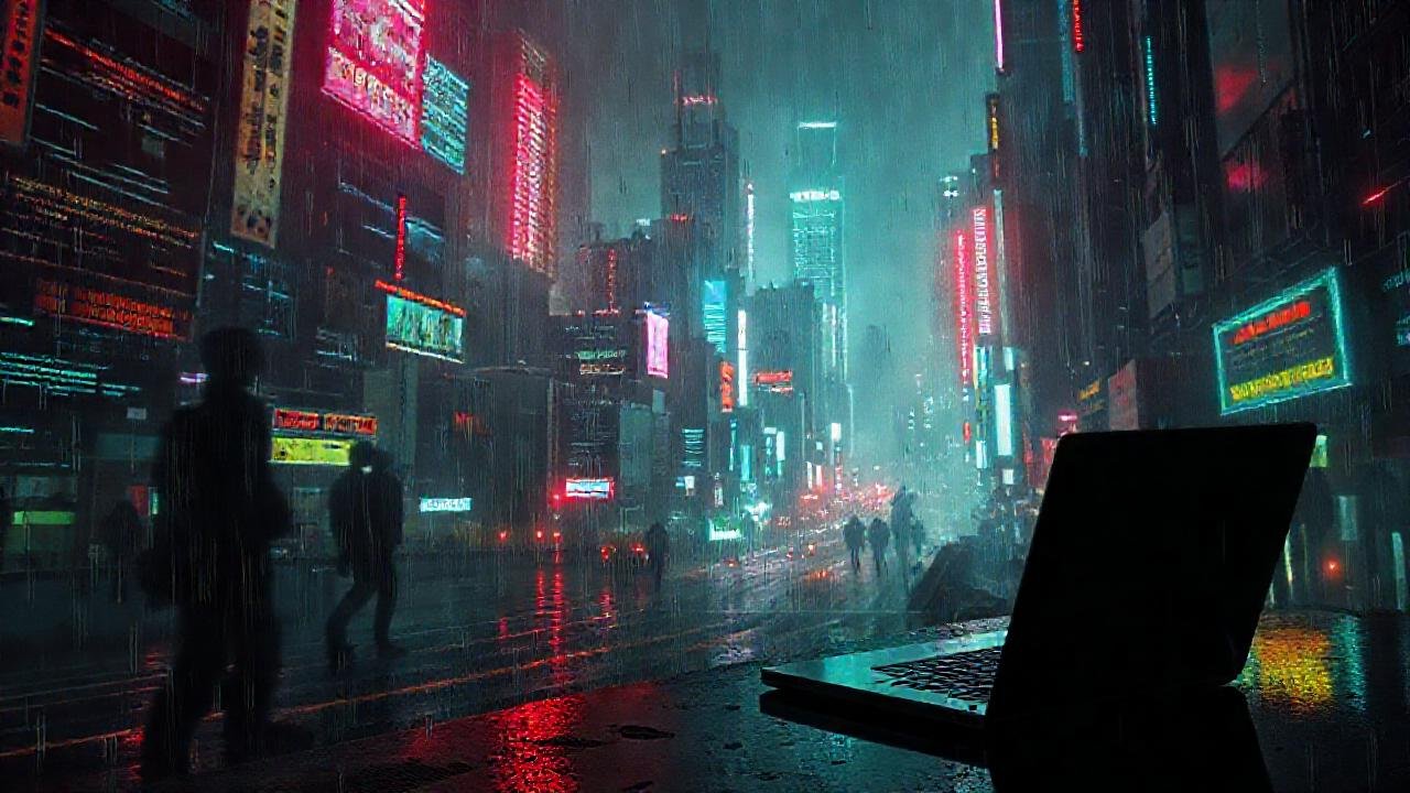 Ciudades cibernéticas distópicas, decadencia digital