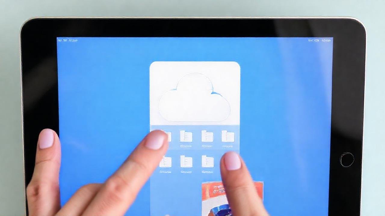 iPad muestra archivos brillantes y seleccionables