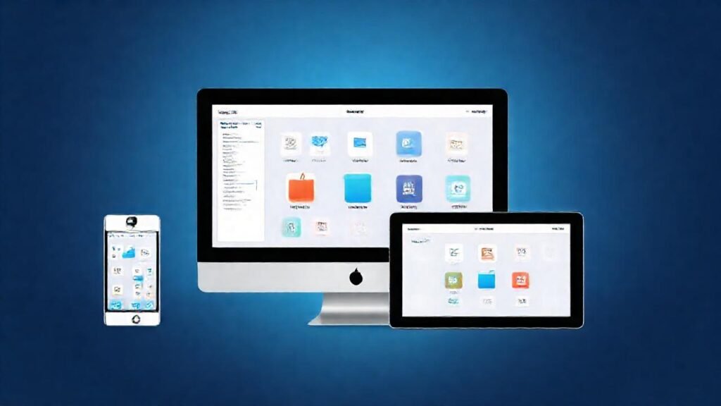 Apple muestra iconos en múltiples pantallas
