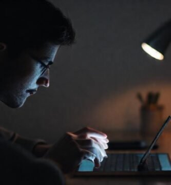 Un usuario tranquilo disfruta la pantalla