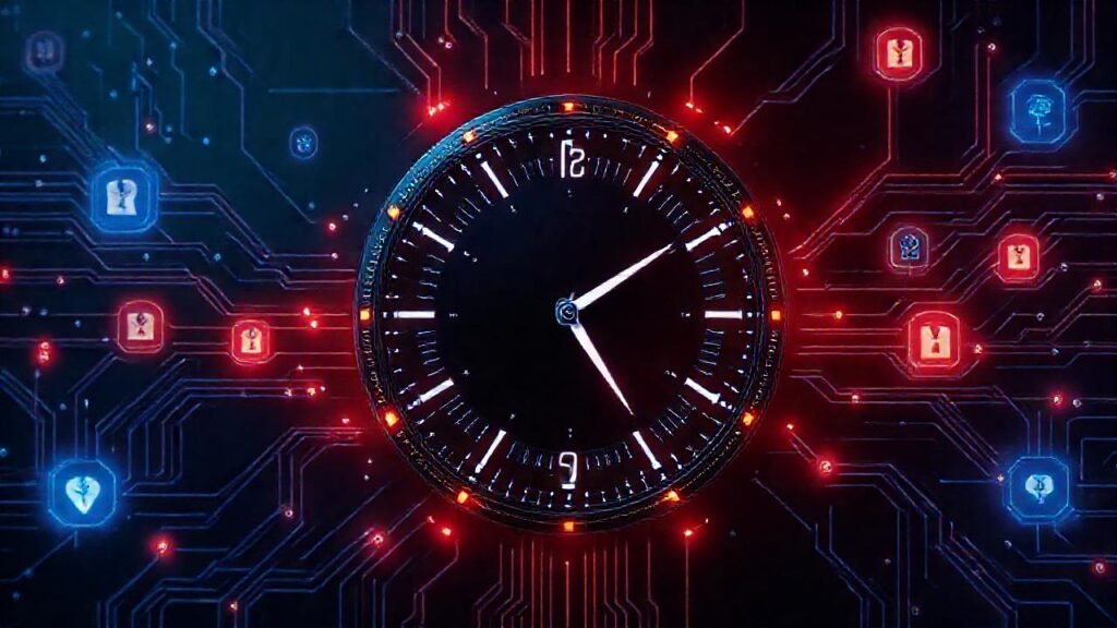 Reloj futurista