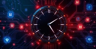 Reloj futurista