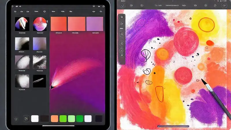 iPad Pro muestra arte digital