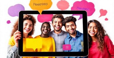 Tablet educativa alegre y colorida