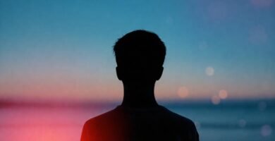 Interfaz minimalista azul transmite calma y enfoque