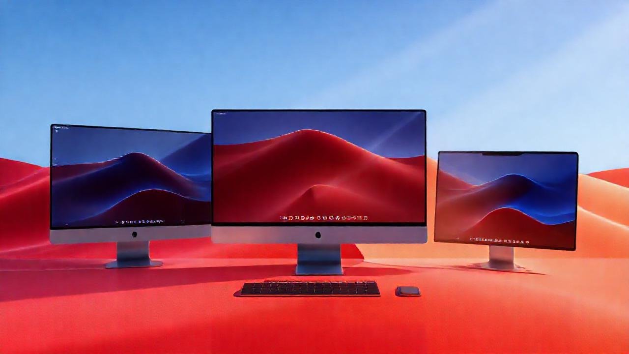 Un escritorio macOS minimalista es futurista