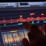 iPad crea arte musical digital vibrante