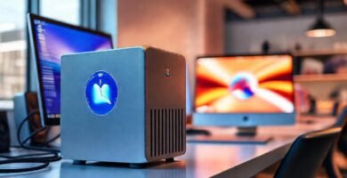 Render realista de un entorno de Mac