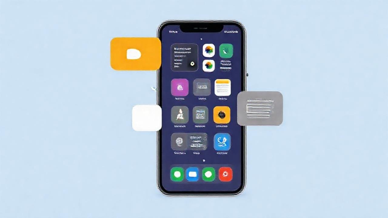 Un smartphone moderno y colorido es fácil