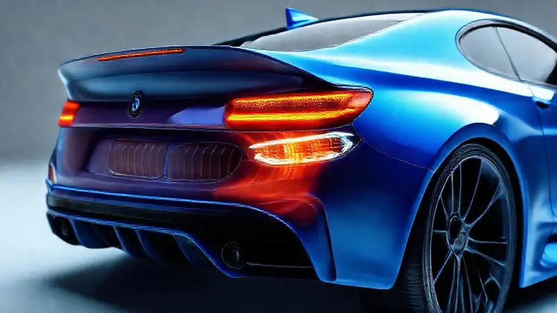 Un M3 azul naranja