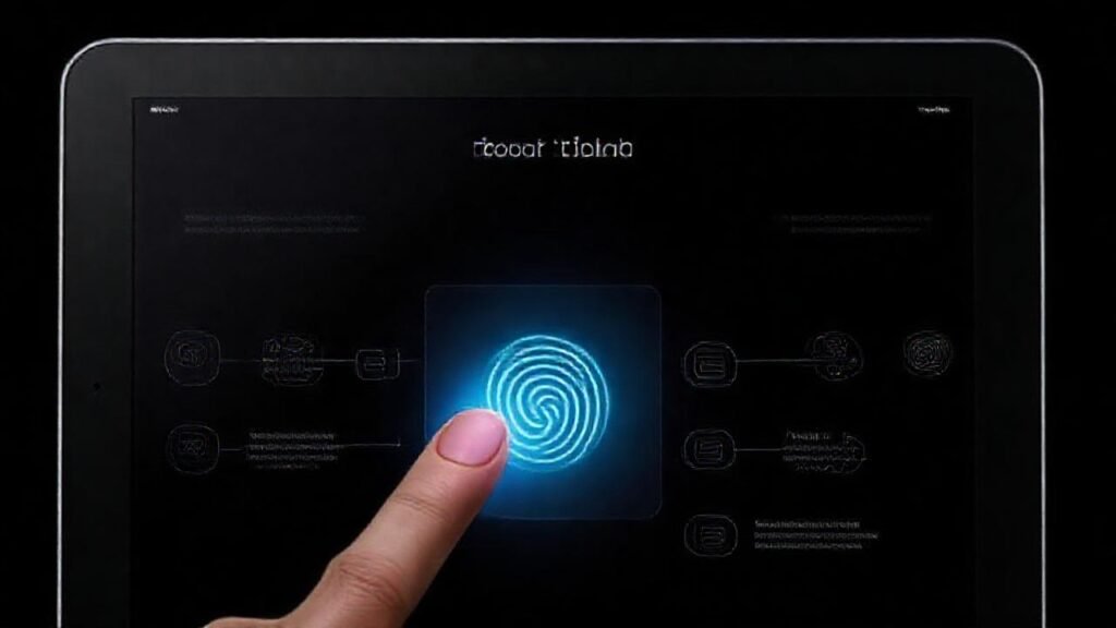 iPad Touch ID: diseño digital moderno