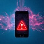 Interfaz móvil: datos digitales y alerta