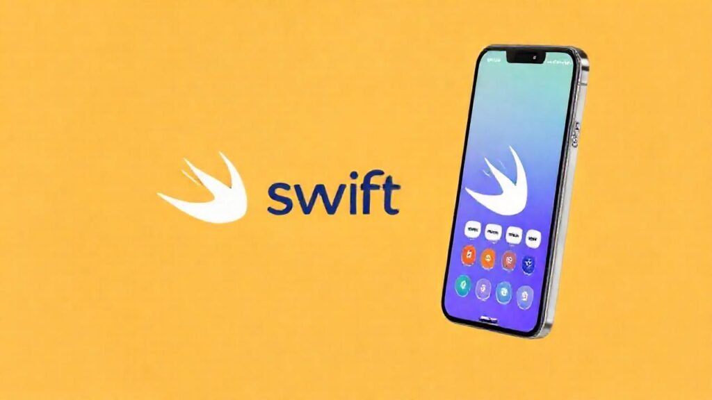 El logo Swift sugiere una interfaz moderna