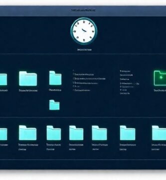 Interfaz futurista gestiona datos digitales