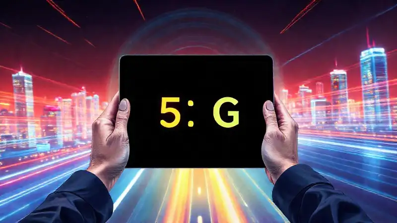 iPad 5G muestra una ciudad futurista