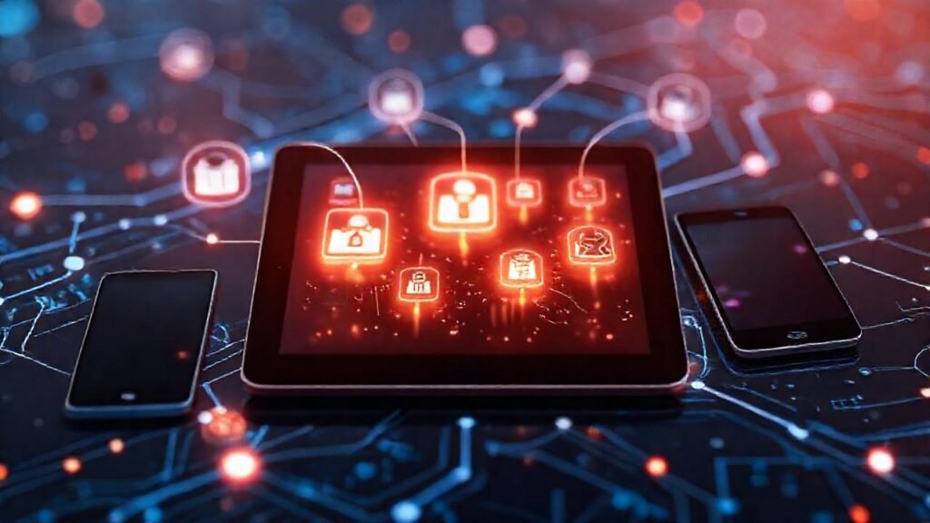 Tecnología moderna con interfaces limpias