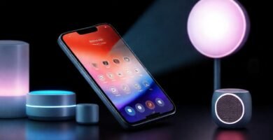 iPhone moderno: diseño tecnológico y minimalista