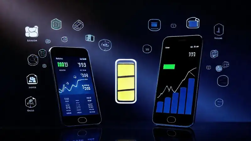 Tecnología móvil se visualiza y compara